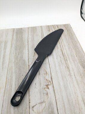 Vintage Tupperware Knife Cake Pie Slicer Server #1819 Black